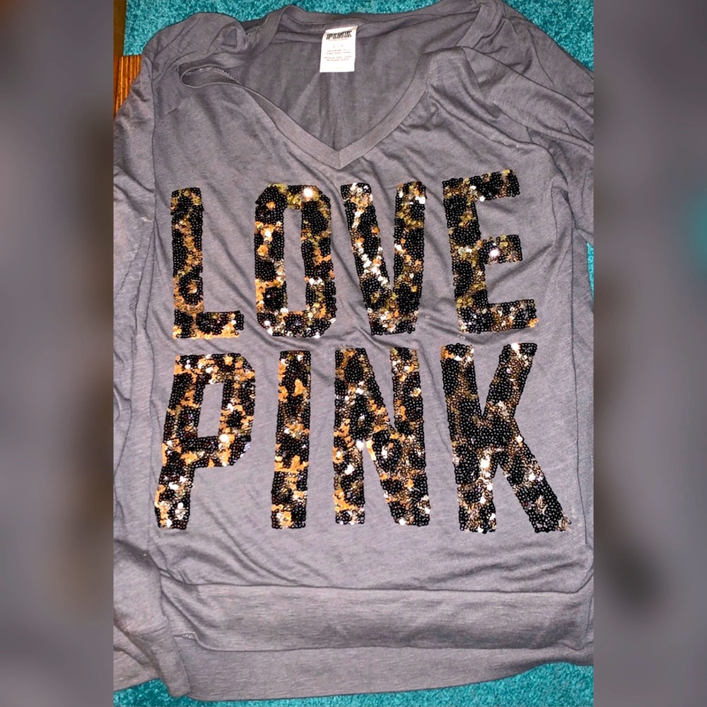 Pink/Victoria’s Secret Bling Sequin Shirt